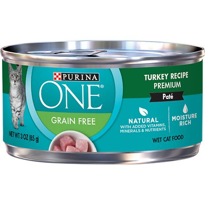 PURINA ONE Turkey Recipe Pate Grain-Free Canned Cat Food