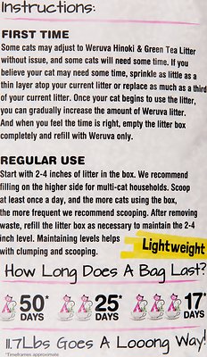 Weruva Classic Fresh Scented Clumping Wood Cat Litter