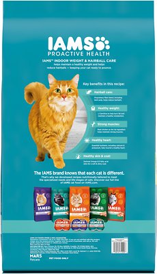 IAMS Proactive Health Adult Indoor Weight & Hairball Care with Chicken & Turkey