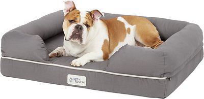 PetFusion Ultimate Lounge Memory Foam Bolster Cat & Dog Bed