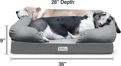 PetFusion Ultimate Lounge Memory Foam Bolster Cat & Dog Bed