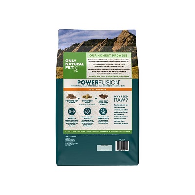 ONLY NATURAL PET Feline Power Fusion Poultry Dinner Grain-Free Raw Infused Cat Food