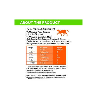 ONLY NATURAL PET RawNibs Chicken Grain-Free Freeze-Dried Cat Food
