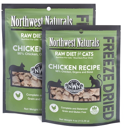 NORTHWEST NATURALS RawNibbles Freeze-Dried Chicken Recipe Cat Food