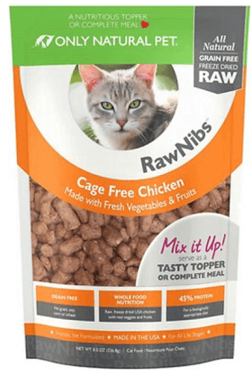 ONLY NATURAL PET RawNibs Chicken Grain-Free Freeze-Dried Cat Food