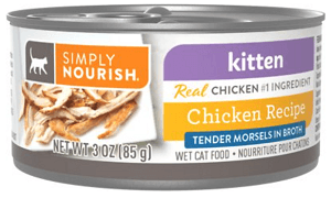 SIMPLY NOURISH Chicken Recipe Tender Morsel Kitten Food