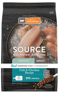 SIMPLY NOURISH SOURCE Fish & Chicken Recipe Indoor Cat Food