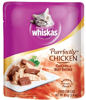 WHISKAS Purrfectly Chicken Chicken & Beef Entrée Wet Food