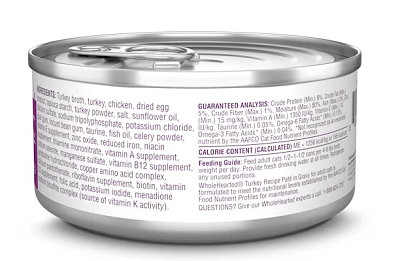 WHOLEHEARTED Grain-Free Turkey Recipe Adult Pate