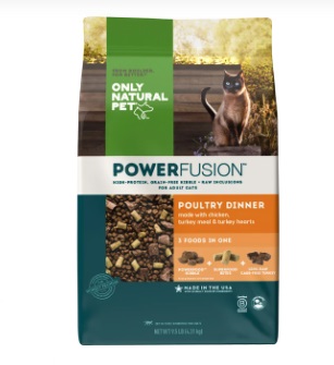 ONLY NATURAL PET Feline Power Fusion Poultry Dinner Grain-Free Raw Infused Cat Food