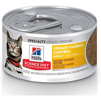 Hill’s Science Diet Adult Urinary Hairball Control Savory Chicken Entrée