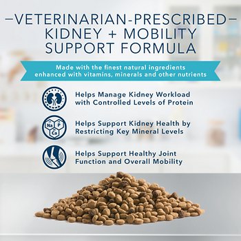 Blue Buffalo Natural Veterinary Diet K+M Kidney + Mobility Support Grain-Free Dry Cat Food