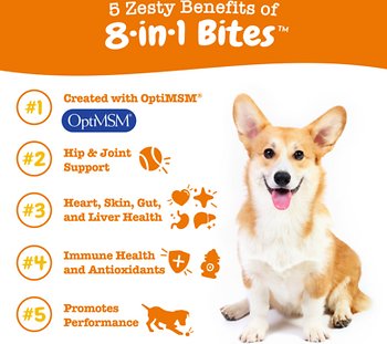 Zesty Paws 8-in-1 Bites Chicken Flavored Soft Chews