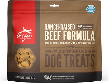 ORIJEN Ranch-Raised Beef Formula Grain-Free Freeze-Dried Dog Treats