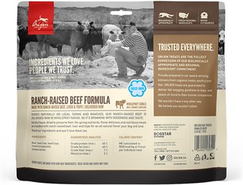 ORIJEN Ranch-Raised Beef Formula Grain-Free Freeze-Dried Dog Treats