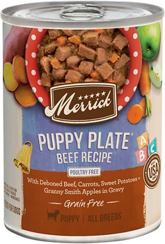 Merrick Grain-Free Recipe Puppy Plate Beef Wet Food