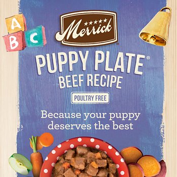 Merrick Grain-Free Recipe Puppy Plate Beef Wet Food