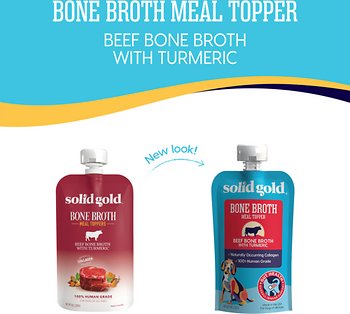 Solid Gold Beef Bone Broth with Turmeric Dog Food Topper