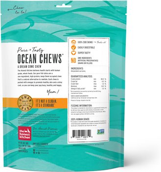 The Honest Kitchen Beams Ocean Chews Cod Fish Skins Dehydrated Dog Treats