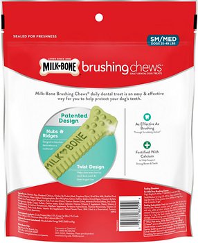 Milk-Bone Fresh Breath Brushing Chews Daily Dental Dog Treats
