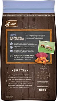 Merrick Grain-Free Real Texas Beef + Sweet Potato Puppy Food