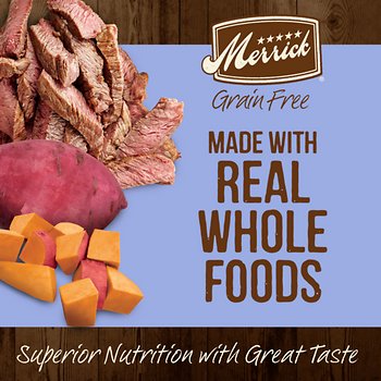Merrick Grain-Free Real Texas Beef + Sweet Potato Puppy Food