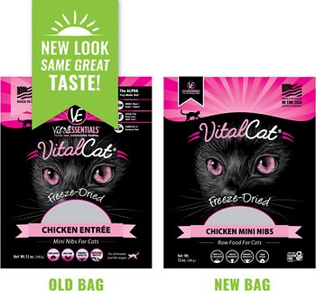 Vital Essentials Chicken Mini Nibs Entree Freeze-Dried Cat Food