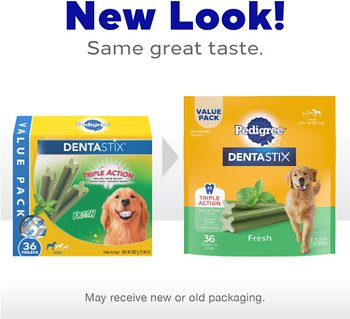 Pedigree Dentastix Fresh Mint Flavored Large Dental Dog Treats