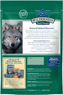 Blue Buffalo Wilderness Trail Treats Grain-Free Duck Biscuits Dog Treats