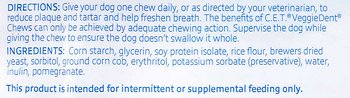 Virbac C.E.T. VeggieDent Tartar Control Chews