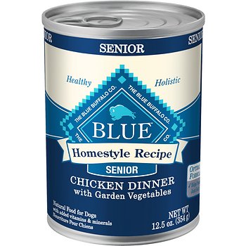Blue Buffalo Homestyle Recipe Senior Chicken Dinner with Garden Vegetables Canned Dog Food