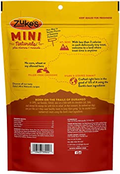 Zuke’s Mini Naturals Peanut Butter & Oats Recipe Training Treats