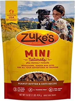 Zuke’s Mini Naturals Peanut Butter & Oats Recipe Training Treats