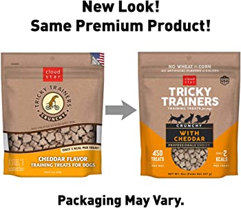 Cloud Star Crunchy Tricky Trainers Cheddar Flavor Dog Treats