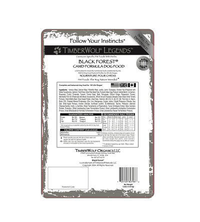 Timberwolf Legends Black Forest Canine Formula Dog Food