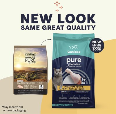 CANIDAE Grain-Free PURE Limited Ingredient Chicken Recipe Dry Cat Food