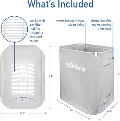 SiftEase Litter Box Cleaner Litter Sifter